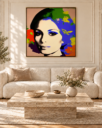 Arman Sultani — farah-pop-3 — individual framed portrait interior (AI visualisation)