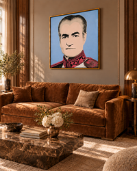 Mohammad Reza Shah Pahlavi — side interior (AI visualisation)