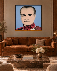 Arman Sultani — mohammad-reza-shah — individual framed portrait interior (AI visualisation)