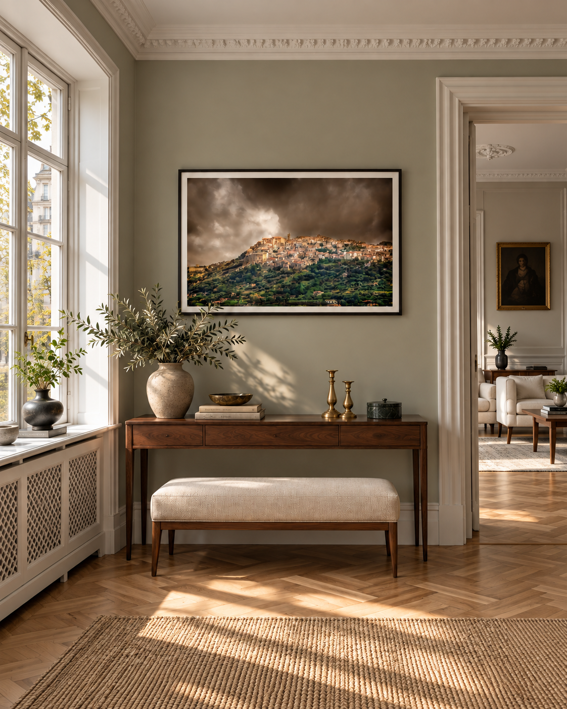 Calabria — interior front (AI visualisation)