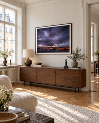 Stockholm — Twilight — interior side (AI visualisation)